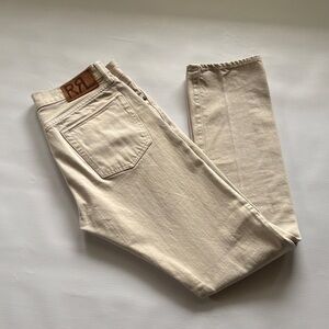 RALPH LAUREN Mens  DOUBLE RL SLIM NARROW SELVEDGE DENIM SANFORIZED JEANS 33x34